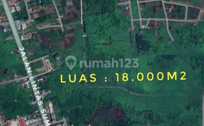 18,000M² of Land in Pekanbaru, Strategically Located for Warehouses & Factories