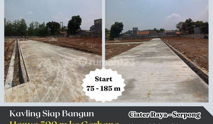 S767.kavling Siap Bangun Hanya 500 M Ke Gerbang Tol Serpong Bsd 1