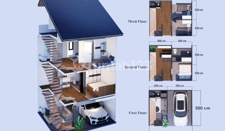 Rumah 3,5 Lantai Ready Siap Huni di Condet, Jakarta Timur*/S916