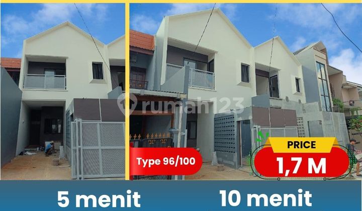 S834.Rumah baru 2lantai Dlm Perum Bukit Nusa Indah Akses Jln Lega