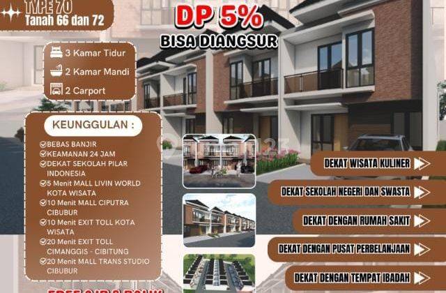 Vb9.cluster Mewah 2Lt Hrg 1Lt Perdana 800jt an Dkt Kota Wisata 1