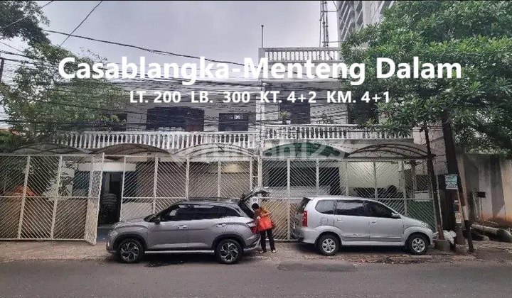 JK437.Rumah Lama Area Komersial Dkt Gdg Bertingkat Cassablanka 