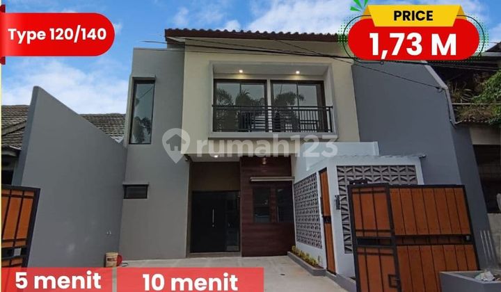 S836. New 2-Story House in Bukit Nusa Indah Residential Area, 120m², Ciputat.