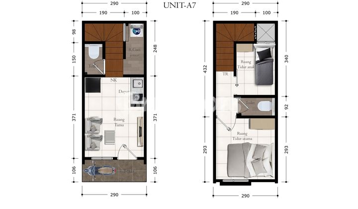 RUMAH BANGUNAN BARU MINIMALIS 2 LANTAI   HUNIAN SANGAT MURAH  DI TENGAH KOTA JAKARTA LOKASI DI UTAN KAYU 1