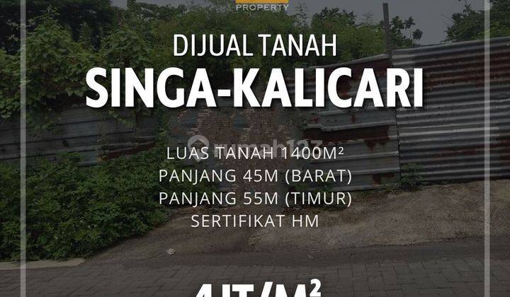 Dijual Tanah Strategis 1400 m² Di Dekat Pusat Kuliner  1