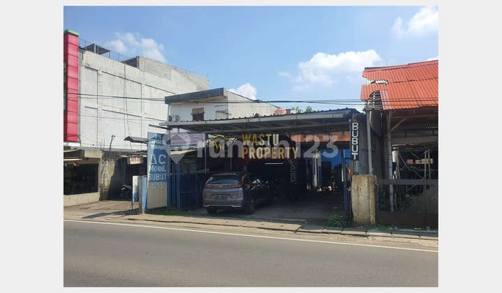 Land Price Negotiable, Premium Location on Main Road Sawangan