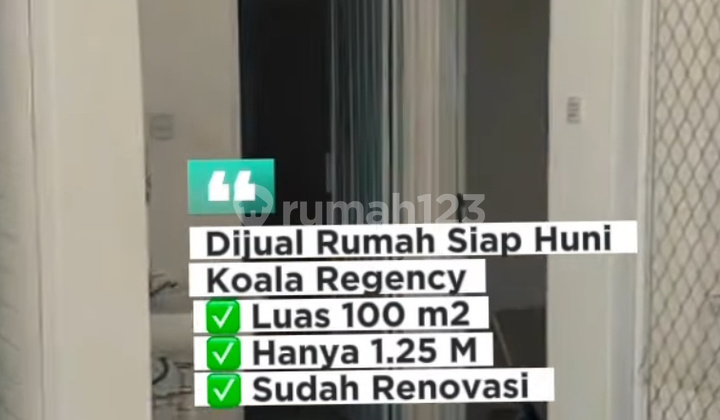 Dijual Murah Rumah Di Koala Regency ✅sudah Renov, Tengah Kota 2