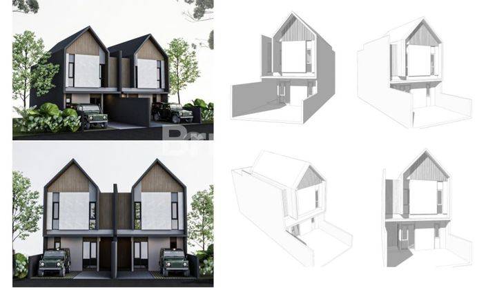 rumah indent 2 kavling siap bangun dengan desain cantik lokasi elite strategis setraduta Bandung 1