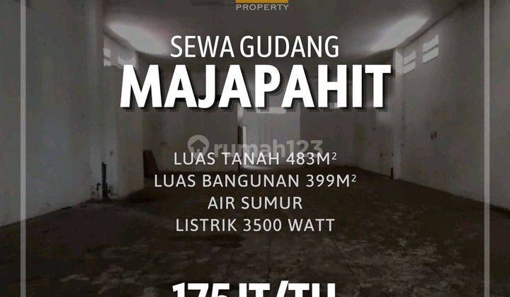 Disewakan Ruang Usaha Cocok Untuk Gudang/ Workshop/ Showroom Di Jl Majapahit Semarang 2