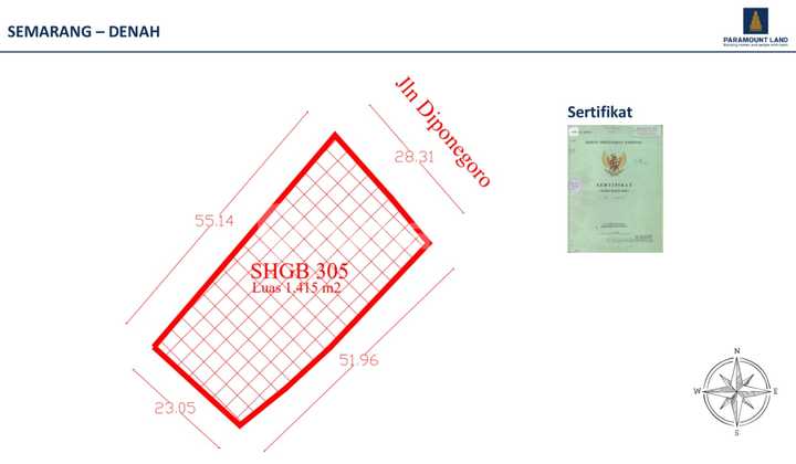 Strategic Land in the City Center Near Simpang Lima. 2