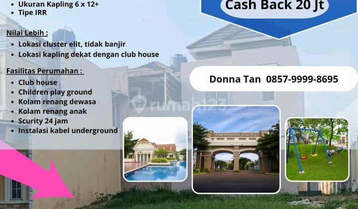 Dijual Tanah Kavling Jl. Lamongan Di Paramount Village Simongan. Lokasi Eksklusif, Posisi Depan Dekat Dekat Club House  1