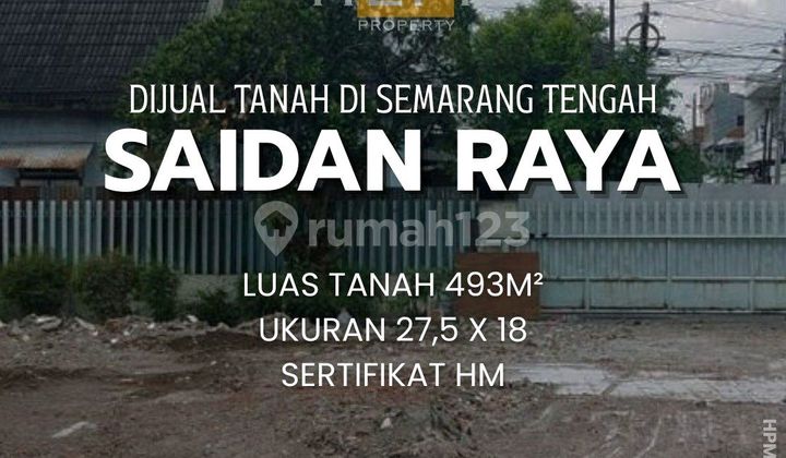 Tanah Tengah Kota di Jalan Saidan Raya, Semarang Tengah 1