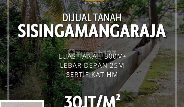 Tanah Shm 300m² Di Sisingamangaraja, Gajah Mungkur. Cocok Untuk Resto / Cafe / Kantor Cabang / Bank / Usaha Lain. Dekat Akpol, Dekat Hotel, Dekat Pom Bensin. Area Eksklusif Hotel Dan Resto Semarang Atas. 1