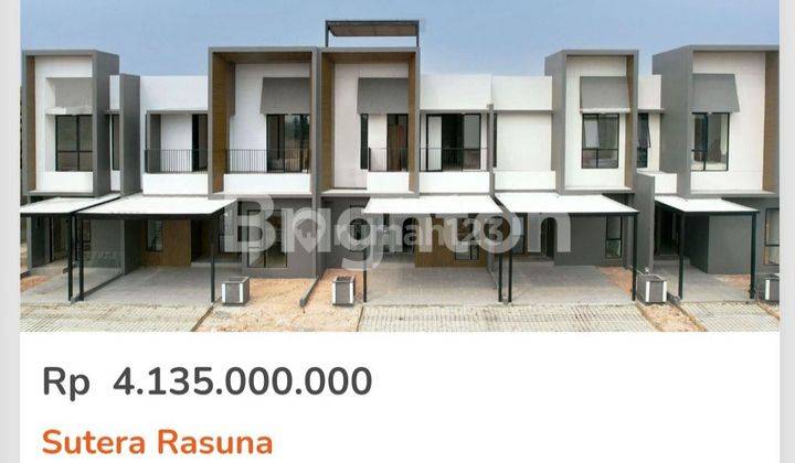 Rumah 2 Lt Type Zeta-5, 14x14 di Sutera Rasuna, Alam Sutera-2, Kota Tangerang 1