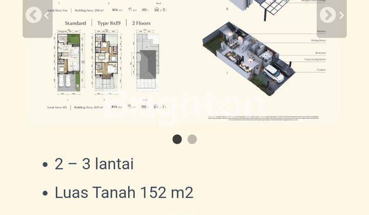 Rumah Grand Pasadena Village 8x19, 2 lantai. 2