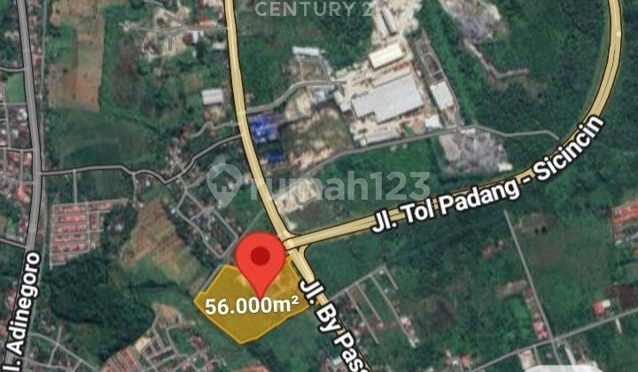 For Sale Strategic Land Beside Bypass Highway Padang