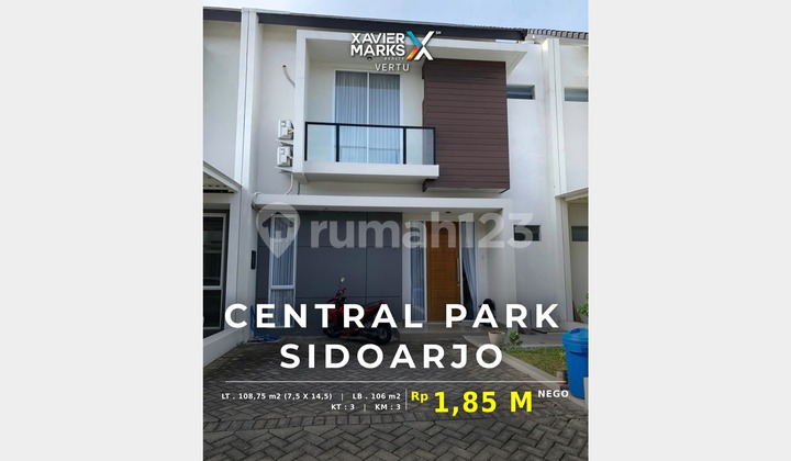 Rumah 2 Lantai, Furnished, Lokasi Strategis di Central Park, Sda Rumah 2 Lantai, Furnished, Lokasi Strategis di Central Park, Sda
