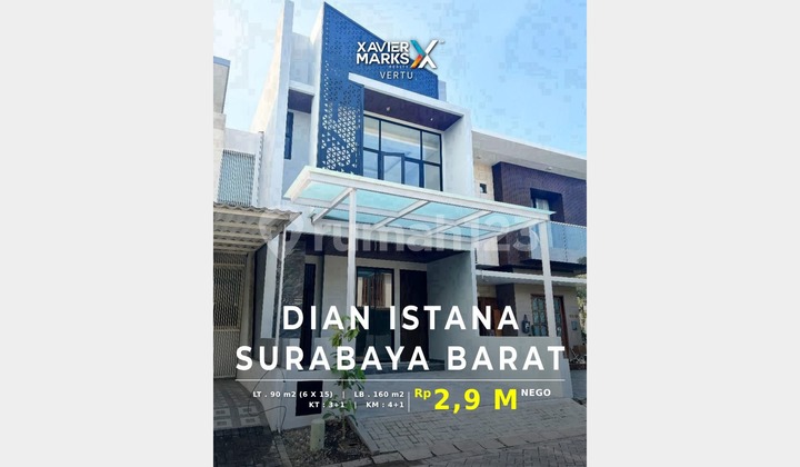 Rumah Baru 2 Lantai, Bagus dan Ciamiiik di Perum Dian Istana, SBY