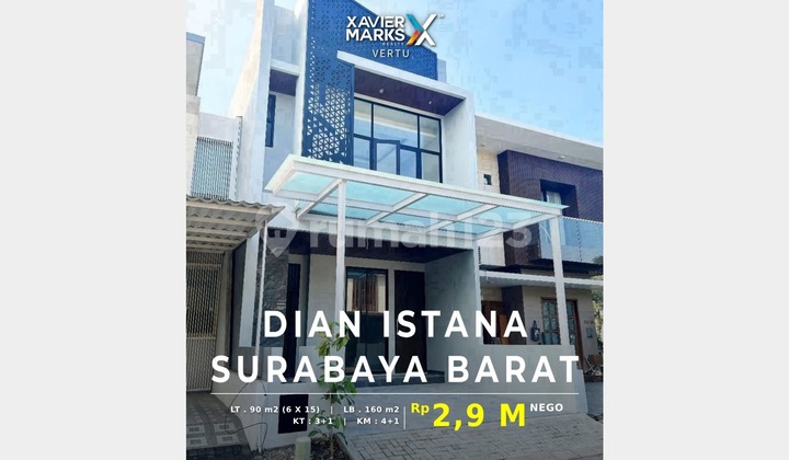 Rumah Baru 2 Lantai, Bagus dan Ciamiiik di Perum Dian Istana, SBY 2