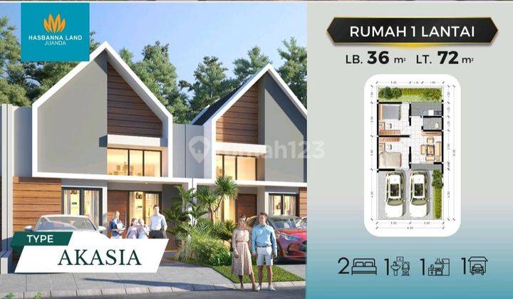 Rumah Modren Scandinavian Rp 300jt Dekat Bandara Juanda  2