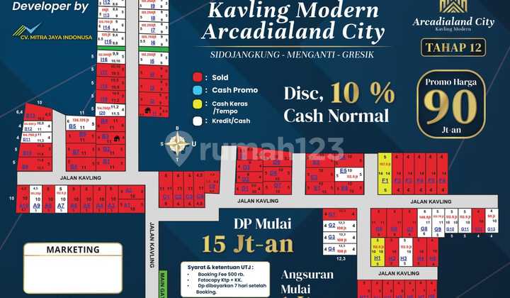 Tanah Kavling Murah Desa Menganti Gresik 1
