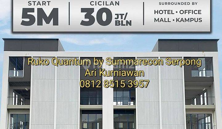 Ruko QUANTUM by Summarecon Gading Serpong Launching Perdana! 5,1M 1