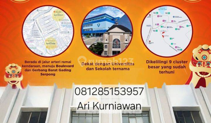 Ruko Santa Anna Dan Santa Monica Segera Siap Pakai Free Ppn 220jt 1