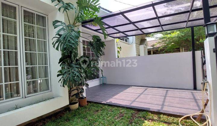 Rumah Furnished Cantik Row Jalan Luas Di Nusa Loka Bsd 1