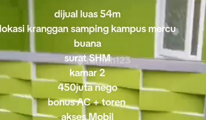 Dijual Rumah Di Jln Kranggan Jatiraden, Kota Bekasi  2