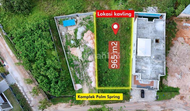 Dialihkan Kavling 965m2 Hadap Selatan Palm Spring Batam Center  1
