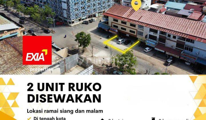 Disewakan ruko 3lt 2 unit gandeng Newtown Batam 2