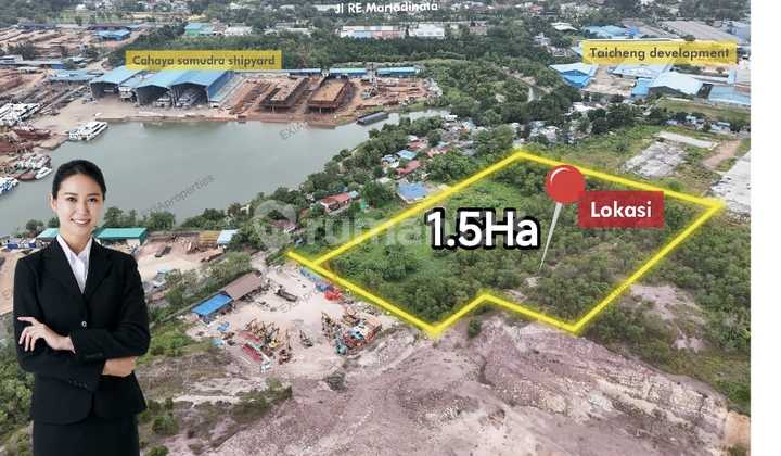 Dijual Lahan Industri 1.5Ha Sekupang Batam