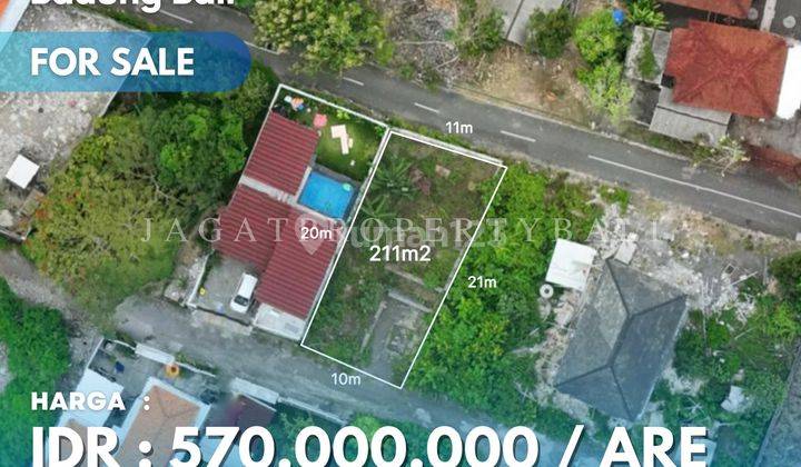 Dijual Tanah 211m² Ungasan 1