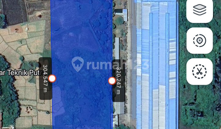 Tanah Jatiwangi Majalengka Zona Pabrik samping PT