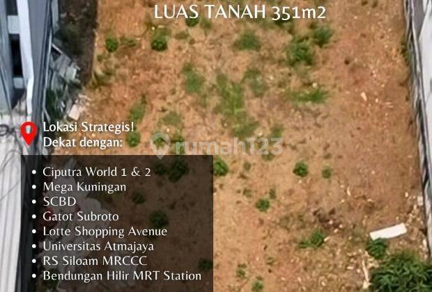 DIJUAL TANAH PERUNTUKAN KANTOR 7 LANTAI KAWASAN MEGA KUNINGAN JAKSEL 1
