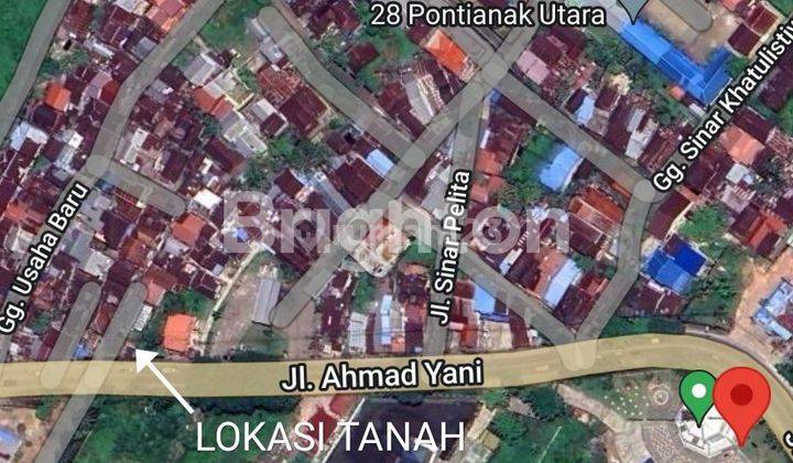 LAHAN KOMERSIAL DI PINGGIR JALAN 10P METER DARI TUGU  KHATULISTIWA PONTIANAK UTARA  1