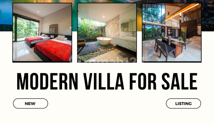 FOR SALE VILLA WITH BEAUTY SWIMMING POOL AND JUNGLE VIEW AT SUKAWATI