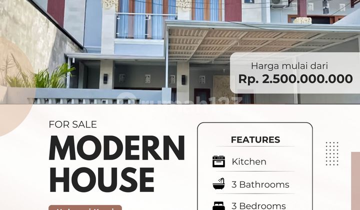 For Sale Modern House With A Balcony And Beauty Garden At Denpasar For Sale Modern House With A Balcony And Beauty Garden At Denpasar