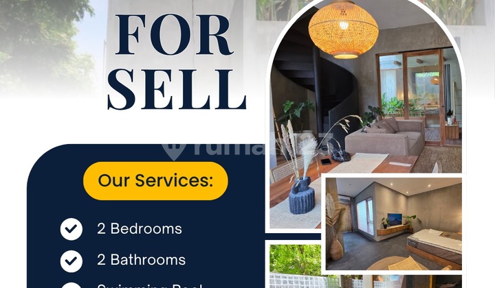 MINIMALIST VILLA FOR SALE WITH BEAUTIFUL SWIMMING POOL IN UNGASAN