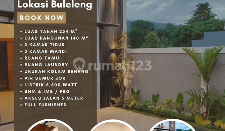 New Beautiful Rice Field Villa For Sale At Lovina, Buleleng, Bali