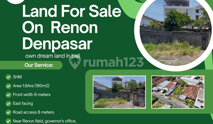 For Sale  Tanah tukad batanghari renon denpasar