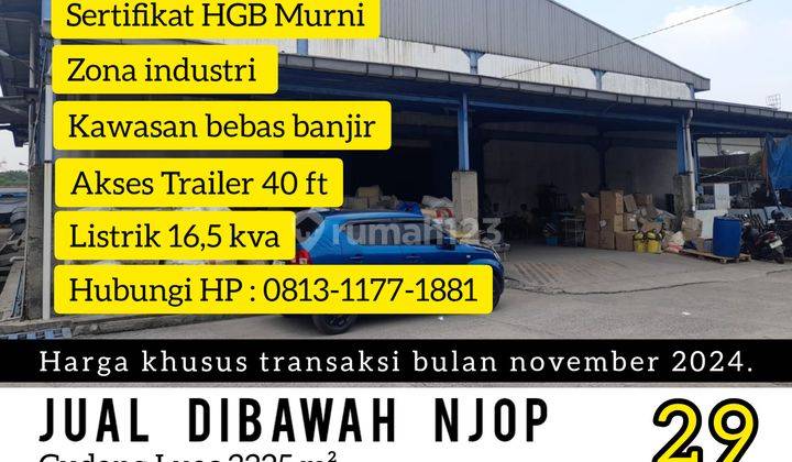 0813 1177 1881 Jual Dibawah Njop Gudang 3325m Kawasan Pulogadung 2