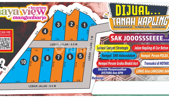 Tanah Kavlingan Mangunharjo Tembalang Semarang