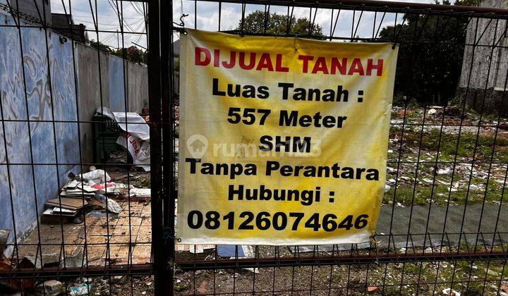 Tanah Hook Ukuran 557m2 Jalan Swadaya Raya Jaticempaka Pondok Gede 2