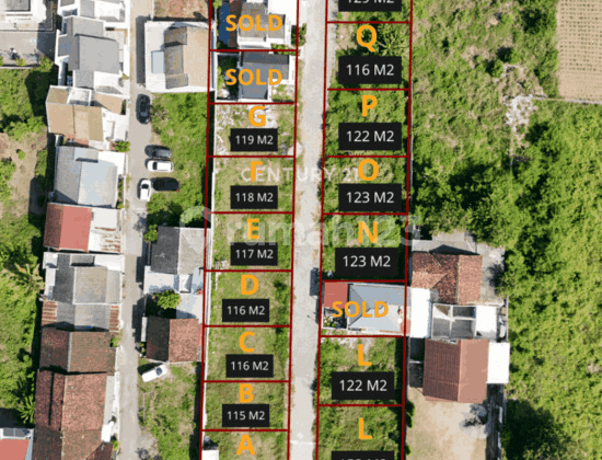 Tanah Kavling Dgn Luas Mulai Dari 116 M2 Di Ngemplak