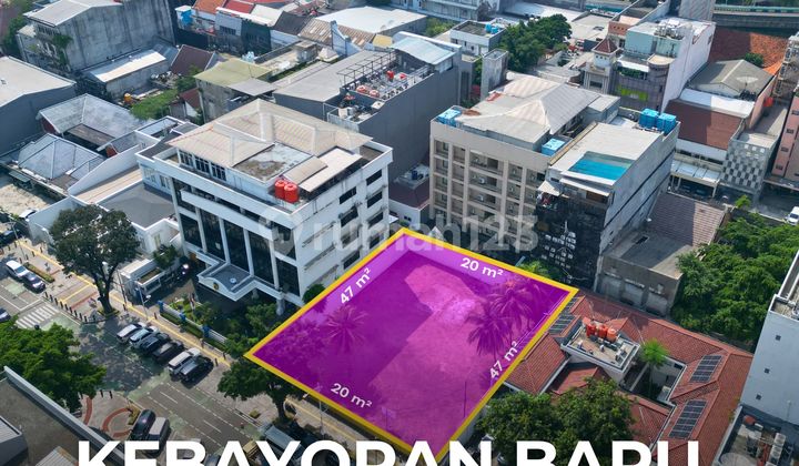 Main Roadside Land in Kebayoran Baru, Area 943m², Building Permit for 6 Floors