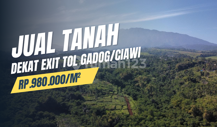 Tanah Kavling Murah Shm Dekat Exit Tol Ciawi Bebas Ganjil Genap