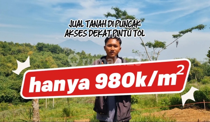 Tanah Kavling Puncak Murah View Gunung Pangrango Dan Salak 
