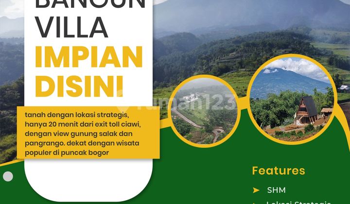 Tanah Kavling Akses Mobil Puncak Bogor View Gunung Pangrango Tanah Kavling Akses Mobil Puncak Bogor View Gunung Pangrango