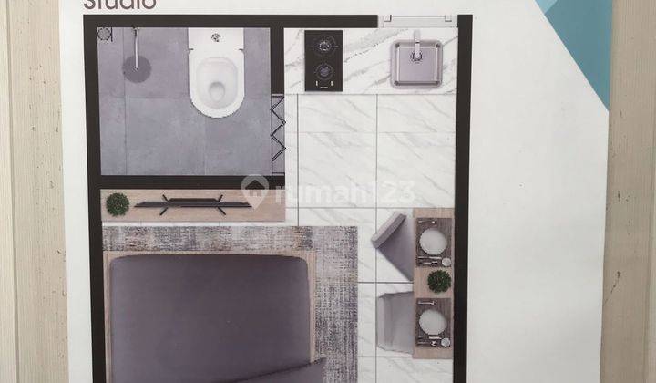 Apartemen Gucii Tipe Studio Furnised Termurah Angsuran 1 Jutaan 2